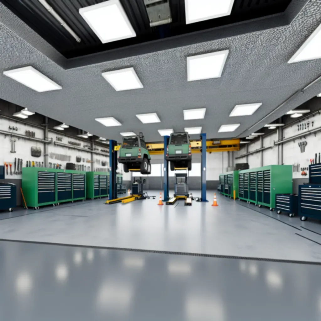 Zorganizowane stanowisko serwisowe z profesjonalnym sprzętem diagnostycznym